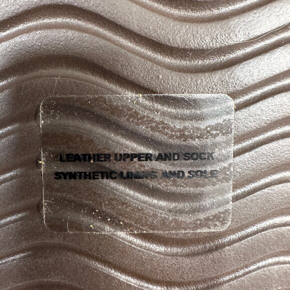 Sundance Sandals Ankle Strap Flat WMNS 39 Brown Leather Cork Footbed Adjustable - Picture 7 of 9